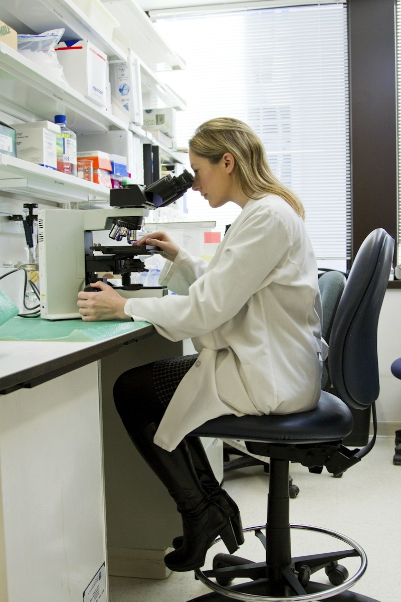Scientist conducting testing in a pharmaceutical laboratory